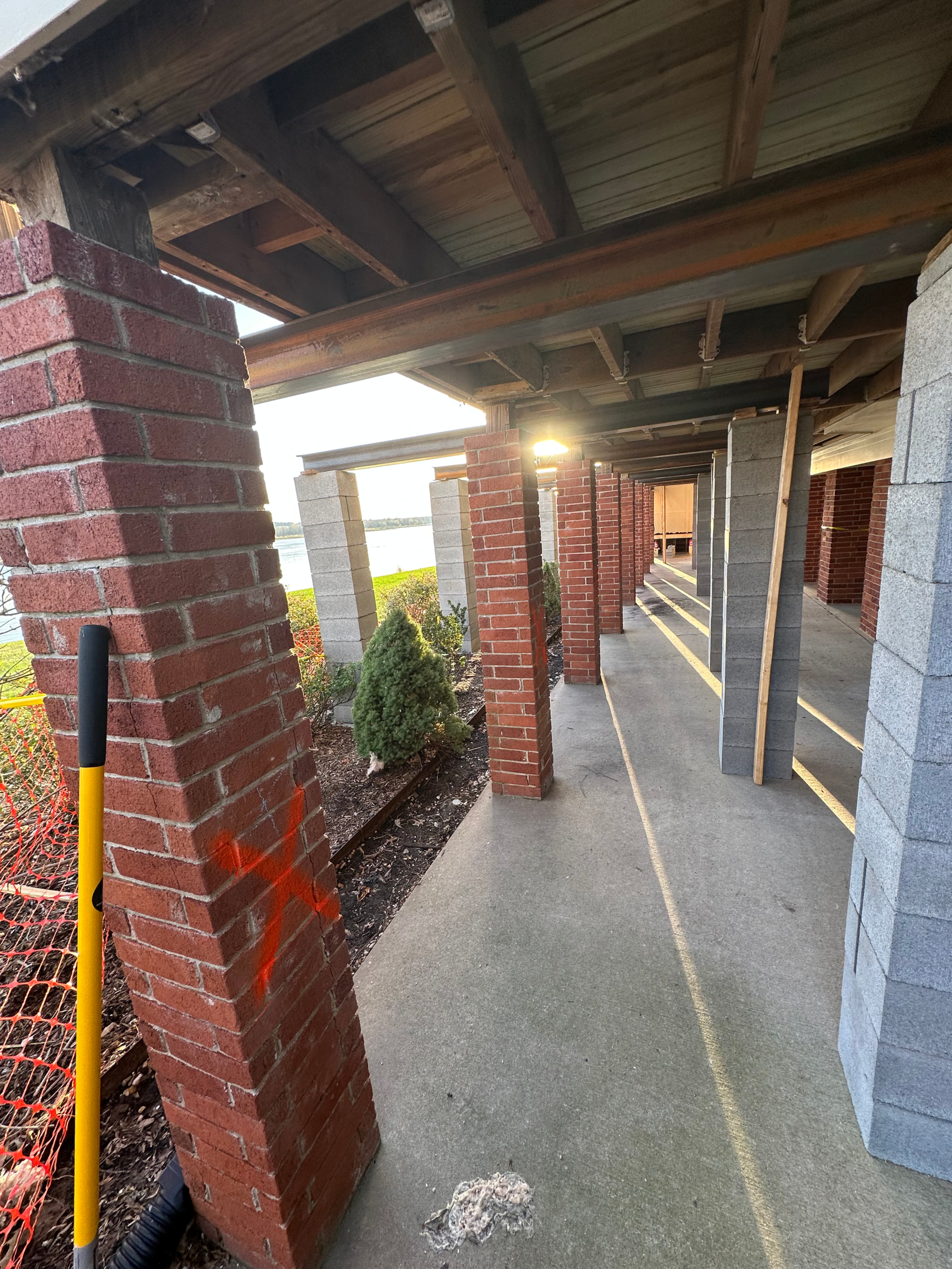 Foundation repair work on an Arkansas home